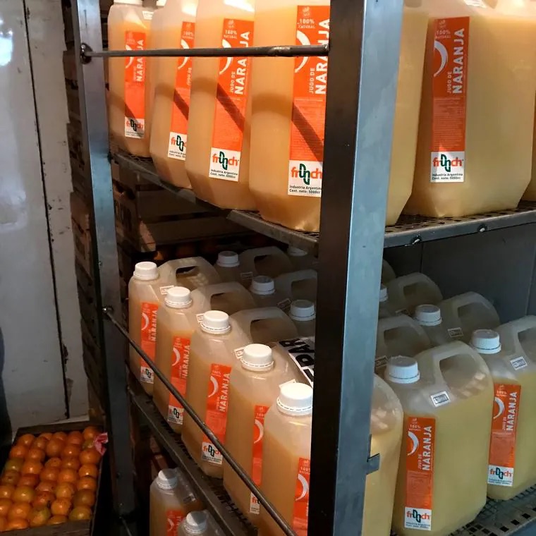 Producción estibada, lista para despacho